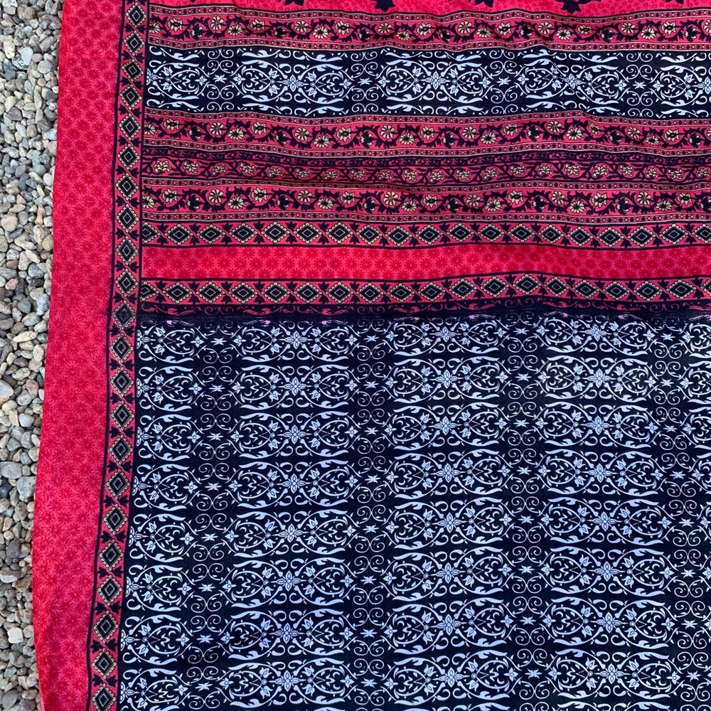 Scarf, silk , wrap skirt, beach blanket,